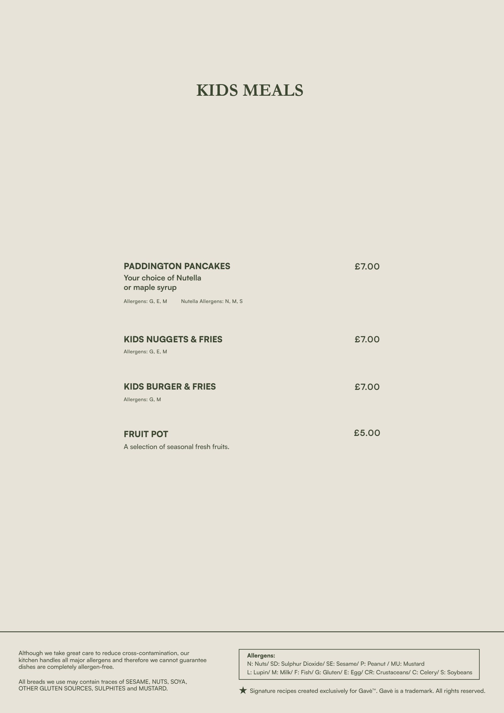 Gavè menu — page 8